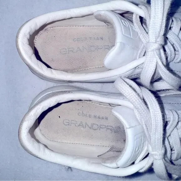 Women’s Cole Haan GrandPro Tennis Sneakers Optic White Leather size 6 - Picture 10 of 11